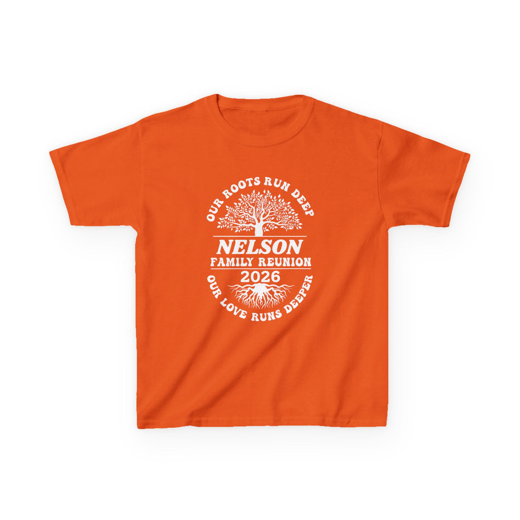 Kids Family Reunion T-Shirt – 'Nelson Family Reunion 2026' Tree Logo
